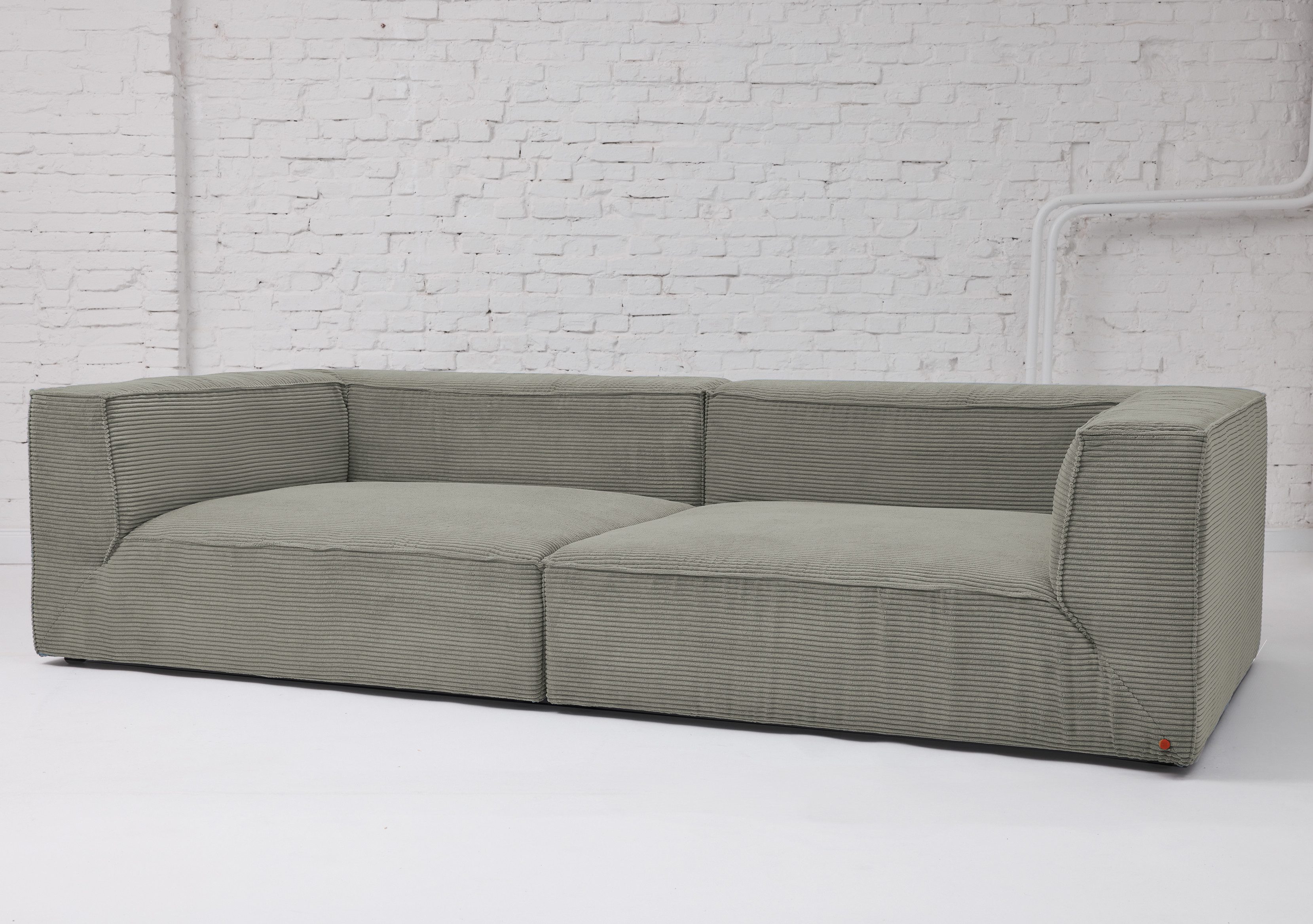 HOME OF COLORS Big-Sofa BIG CUBE – das kubische Sofa mit extra-tiefem, soften Sitzgefühl, in weichem Cordstoff – in vielen schönen Farben