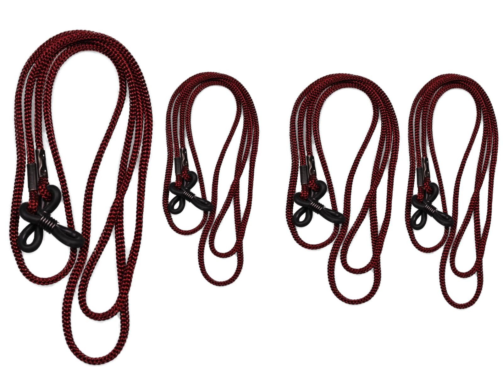 Brillenetui Brillenband 4er Set Zinnrot