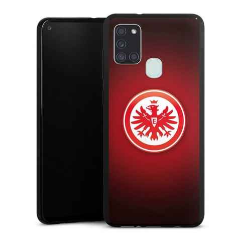 DeinDesign Handyhülle Eintracht Frankfurt Offizielles Lizenzprodukt Wappen, Samsung Galaxy A21s Silikon Hülle Bumper Case Handy Schutzhülle