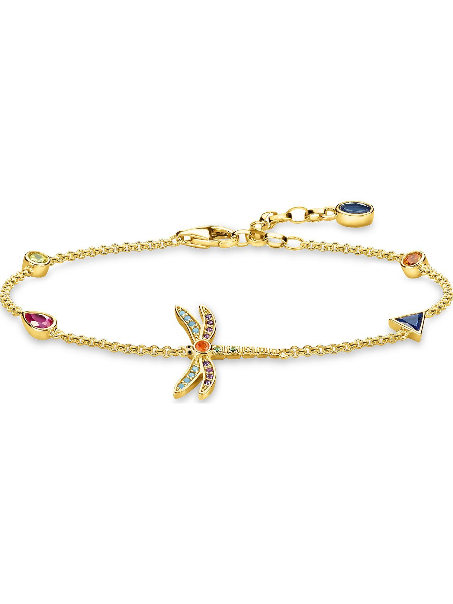 THOMAS SABO Silberarmband Thomas Sabo Damen-Armband 925er Silber Glasstein, Modern