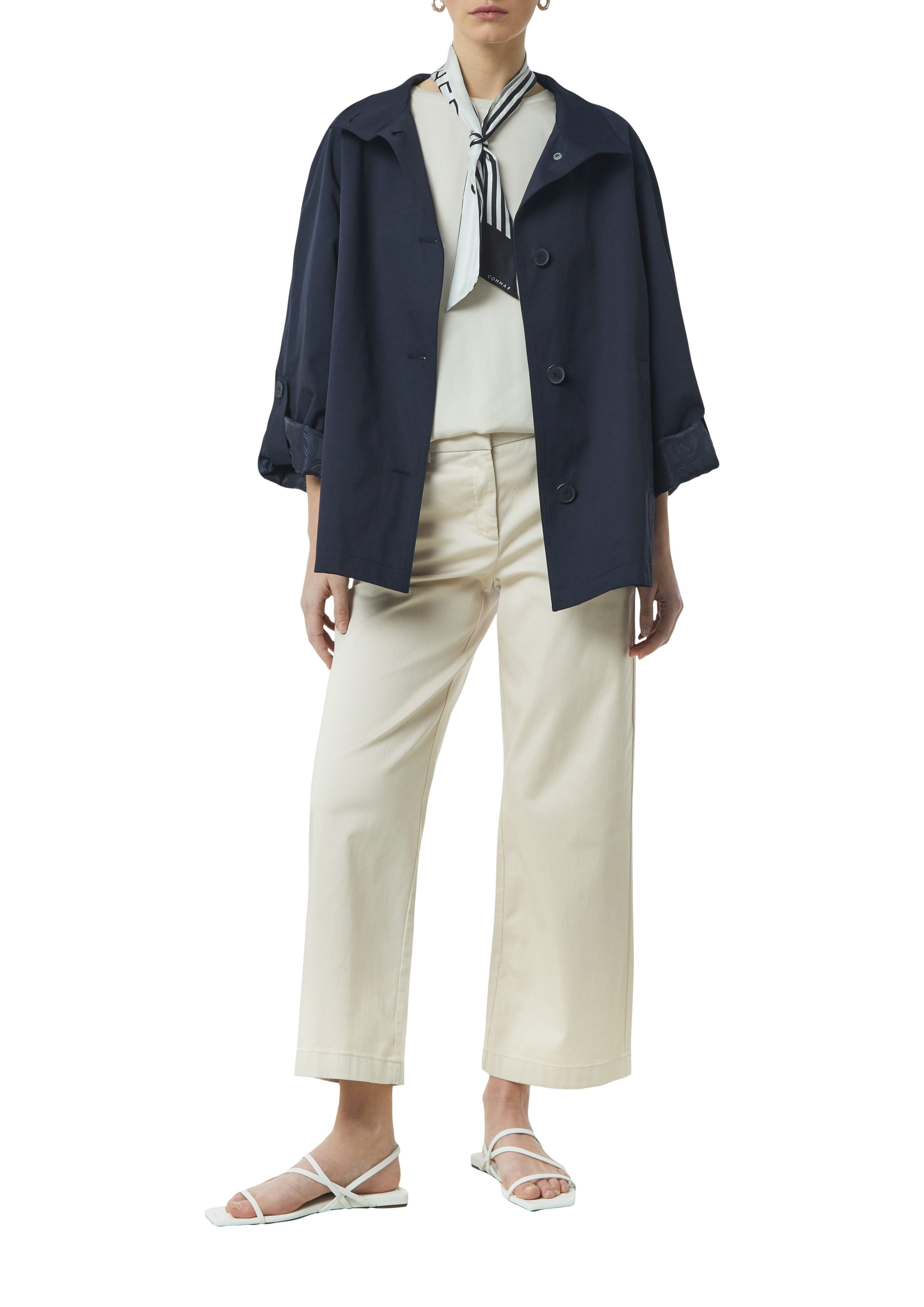 comma Stoffhose Sommerhose mit Schlag und Stretch günstig online kaufen