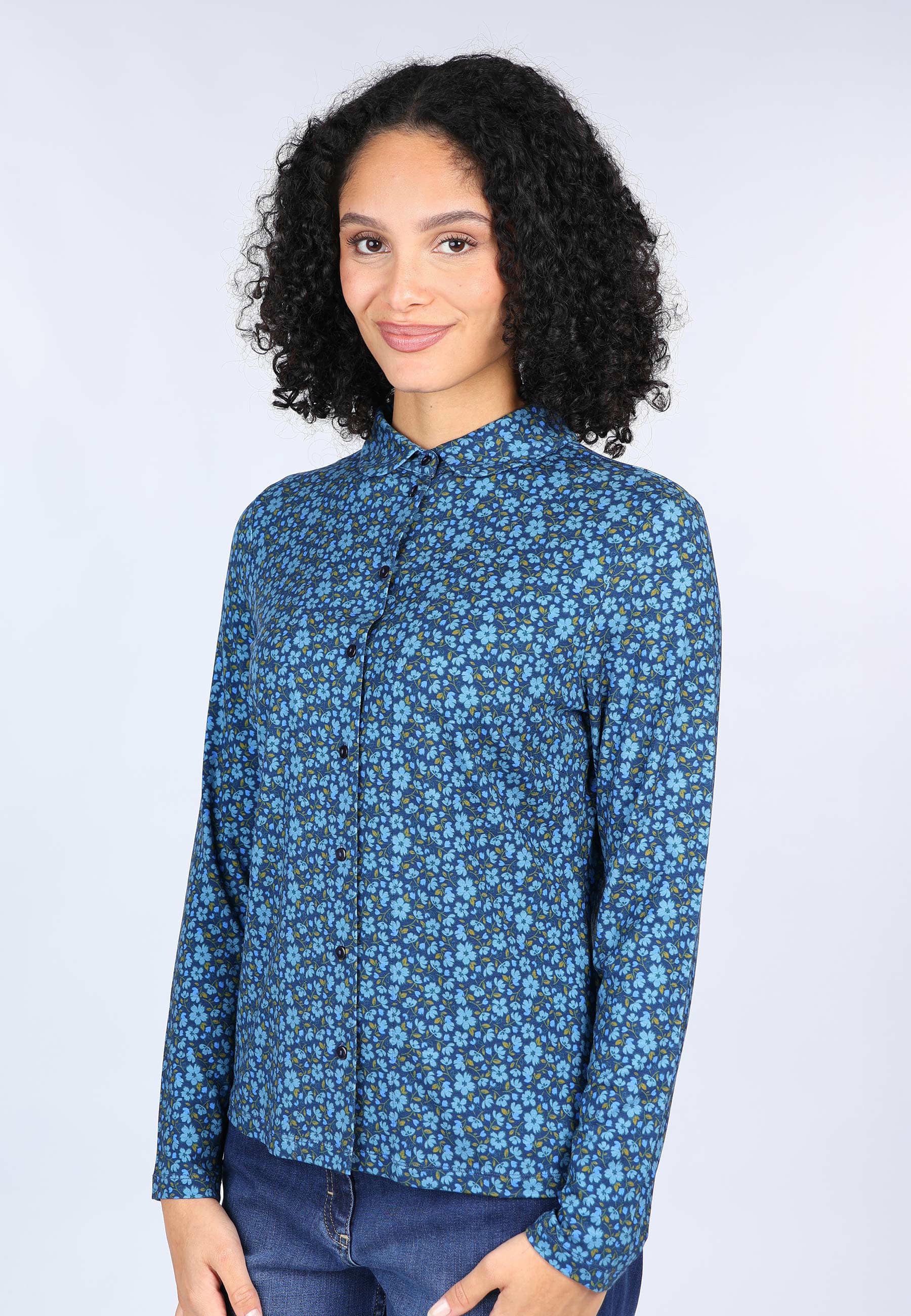 Lykka du Nord Klassische Bluse Eltje little flower – Bild 4 von 5