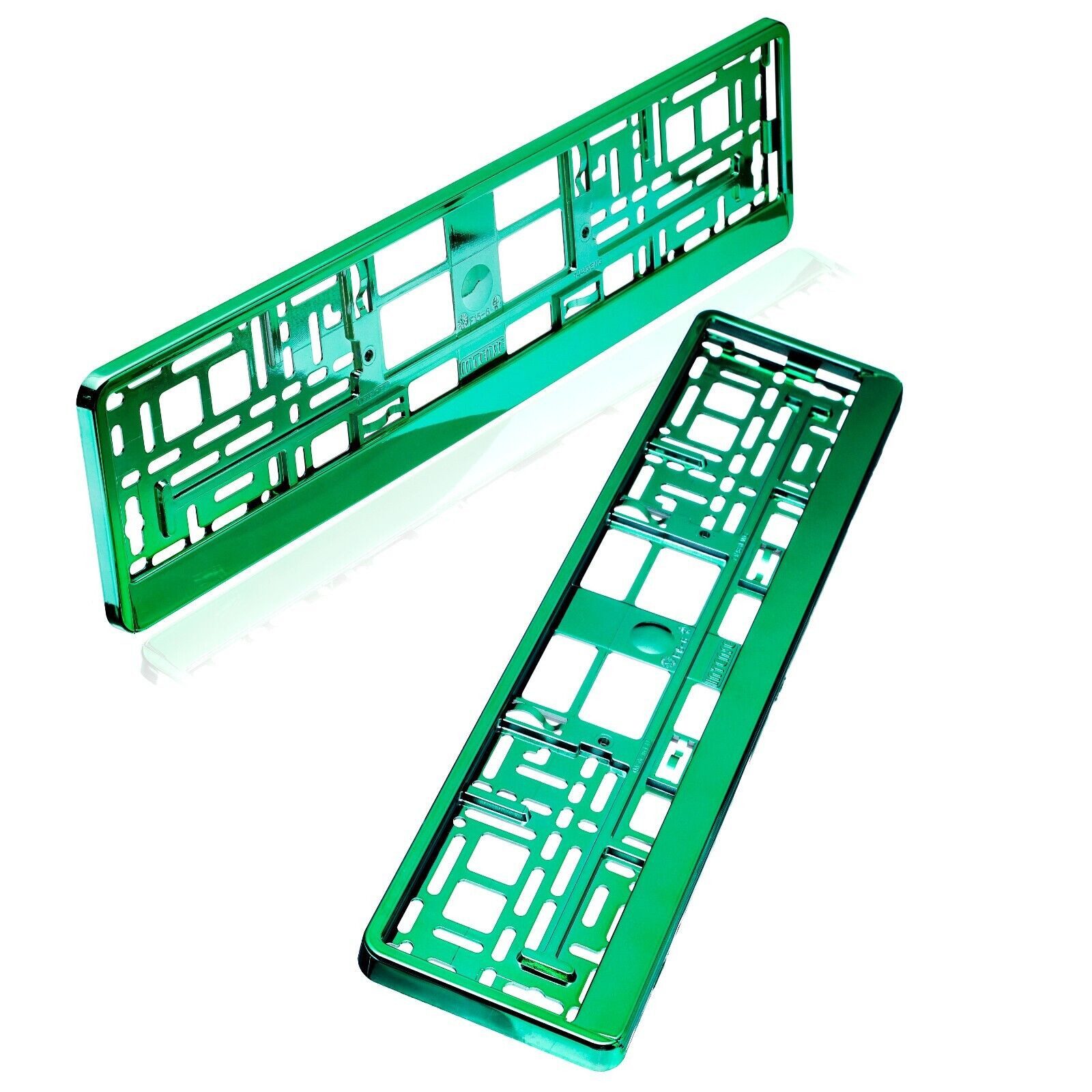 Kummert Business Kennzeichenhalter Set, grün chrom, Kfz Kennzeichenhalterung