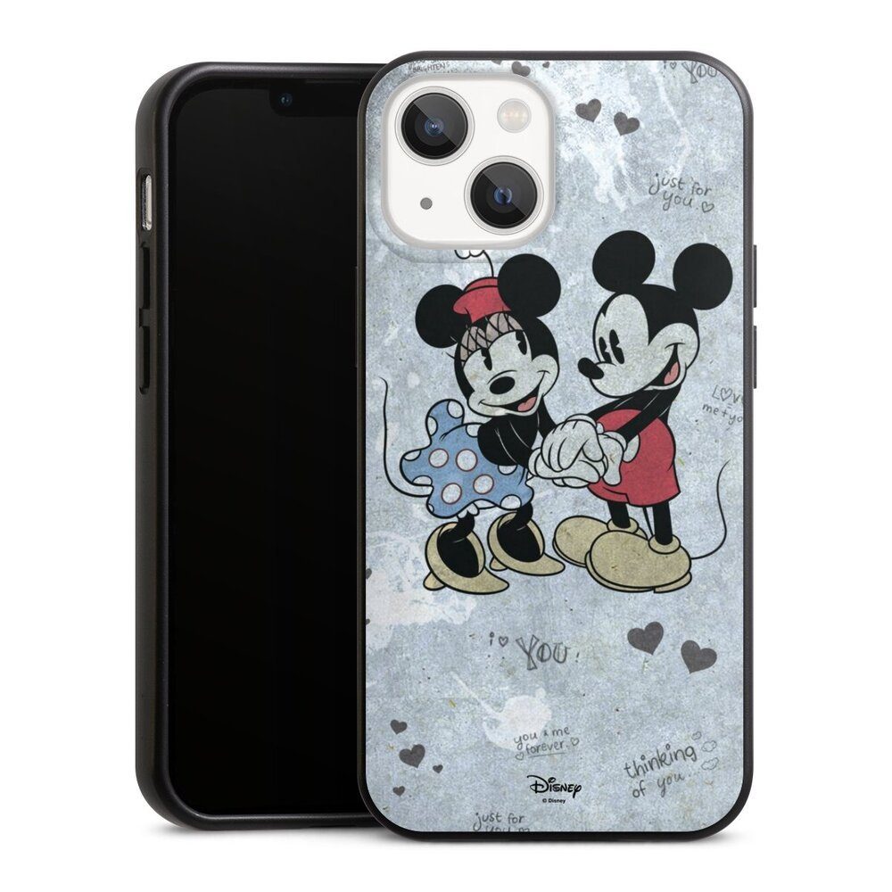 DeinDesign Handyhülle Disney Mickey & Minnie Mouse Vintage Mickey&Minnie In Love, Apple iPhone 13 Mini Organic Case Bio Hülle Nachhaltige Handyhülle