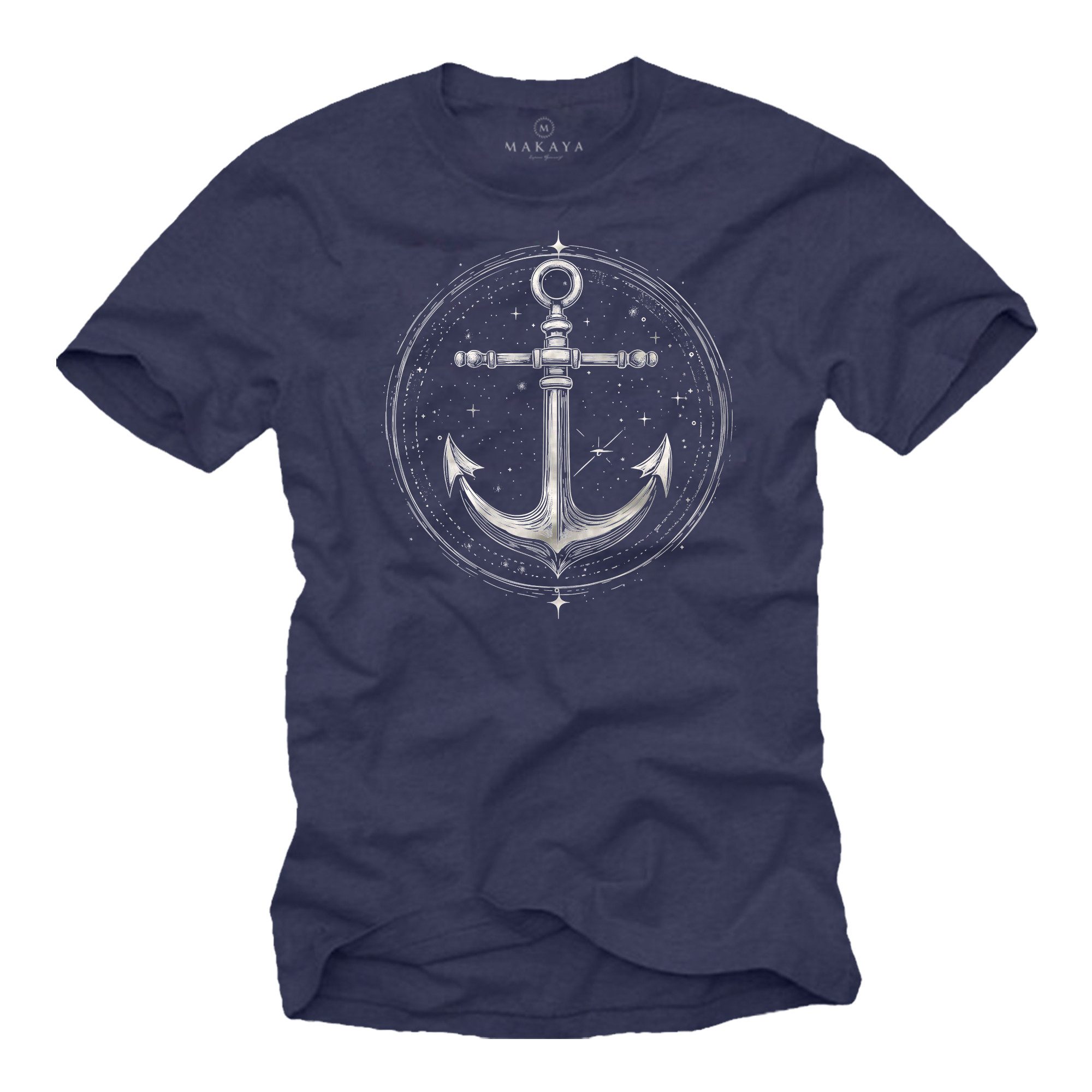 MAKAYA T-Shirt mit Anker Motiv für günstig online kaufen