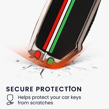 kwmobile Schlüsseltasche Auto Schlüsselhülle für Kia 3-Tasten Smart Key Autoschlüssel Hülle (1-tlg), Smart Key Metallrahmen mit Silikon Case