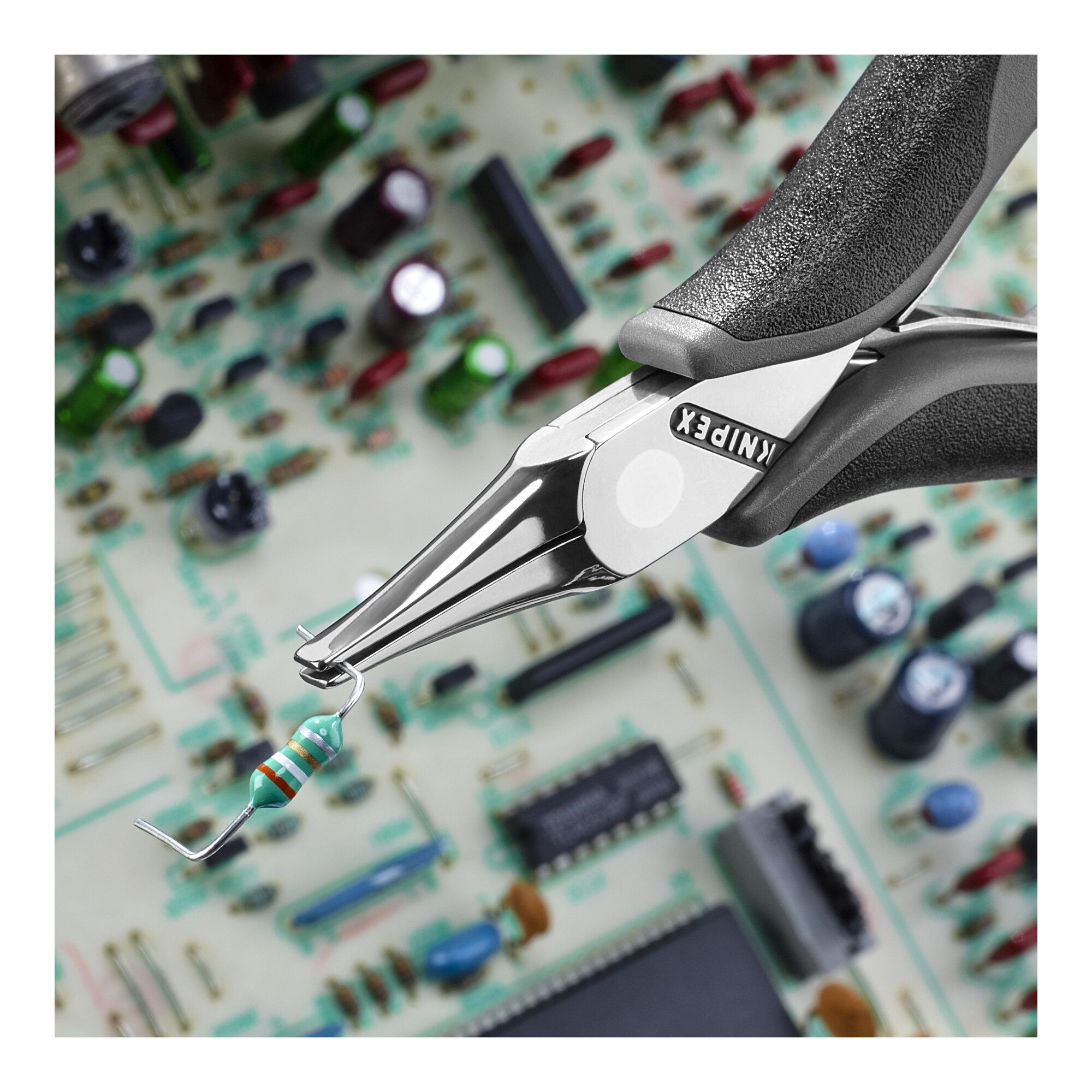 Knipex Kombizange KNIPEX 35 12 115 ESD Elektronik-Greifzange ESD mit durchgestecktem Gel
