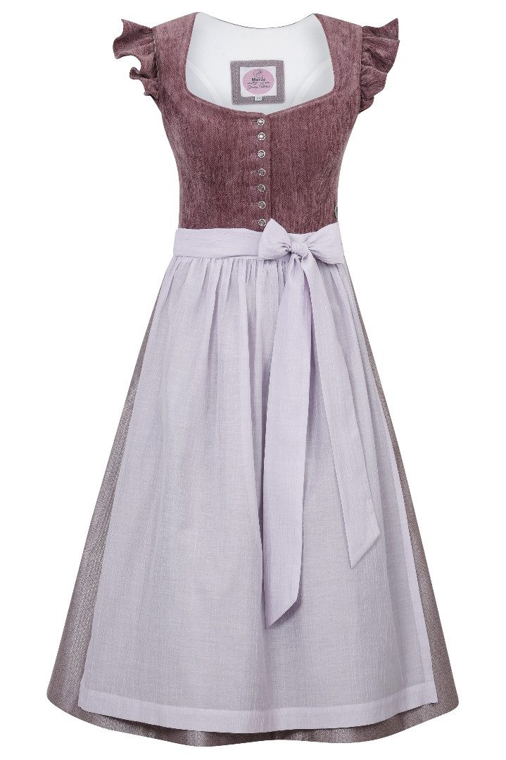 MarJo Dirndl Samt Dirndl 2tlg. - HOCHWINKEL - pflaume