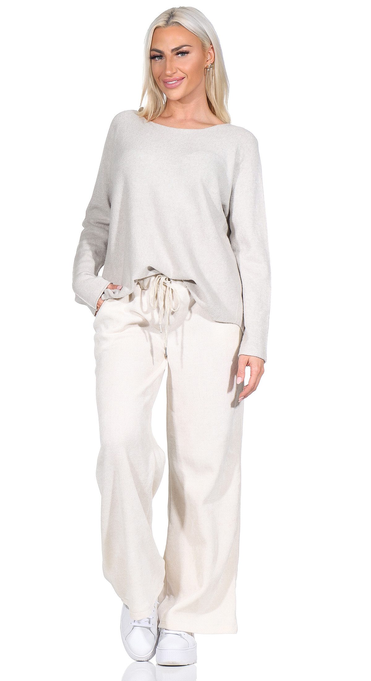 OriginalYou Cordhose Schlupfhose Damen Cordhose Freizeithose Soft Cord Damen Culotte weiches Cordgewebe mit Stretch