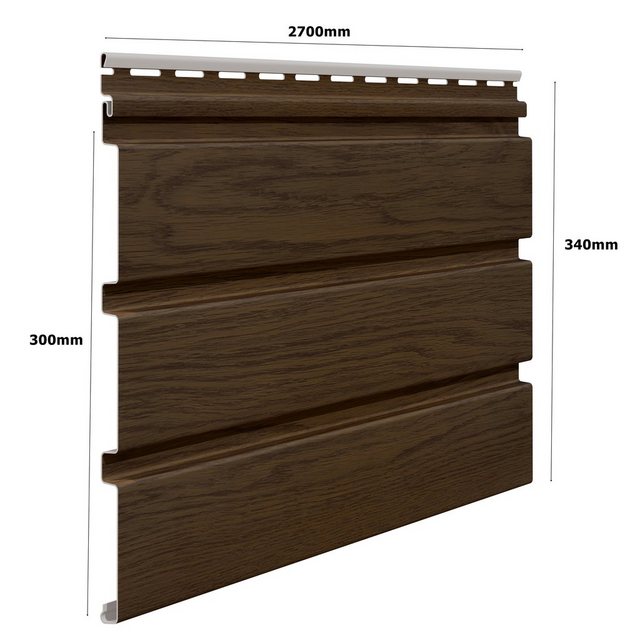 BAUKULIT Set: Verkleidungspaneel »SOFFIT Nussbaum«, für Dachüberstand, 8,1 m² BAUKULIT Set: Verkleidungspaneel »SOFFIT Nussbaum«, für Dachüberstand, 8,1 m²