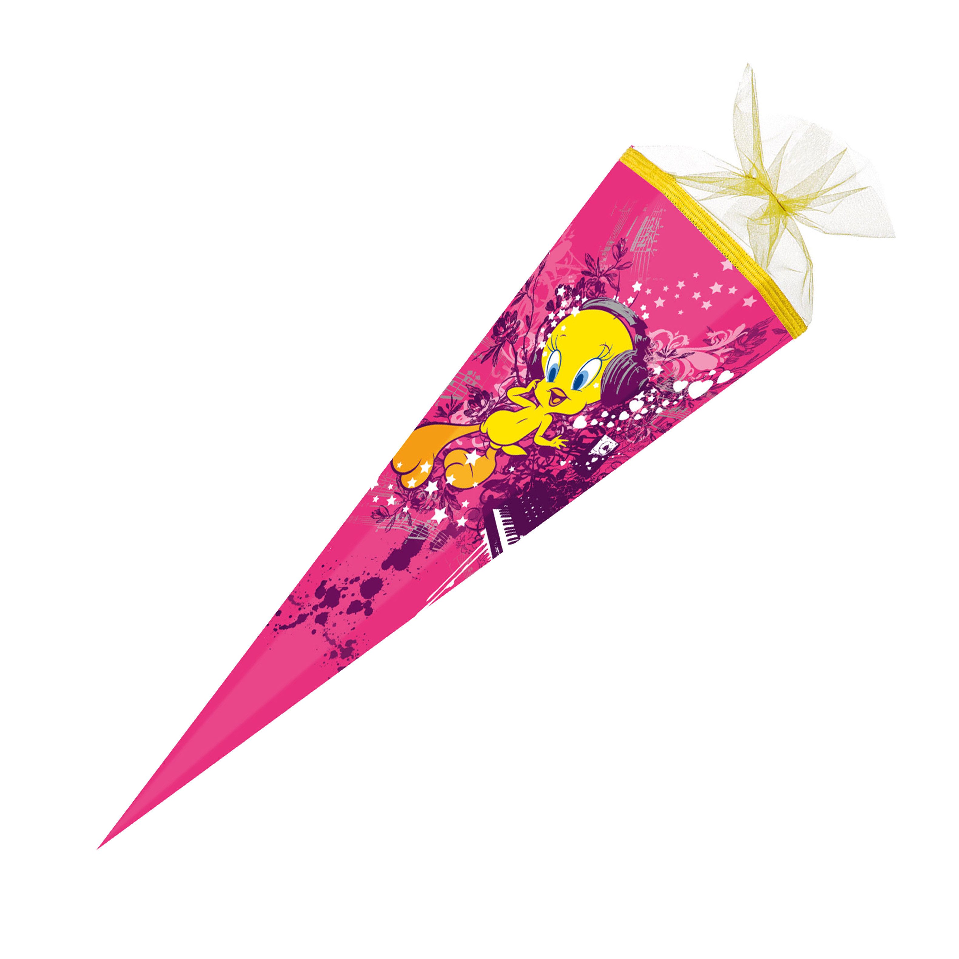 Schultüte Schultüte / Zuckertüte / 85cm / eckig / "Tweety"