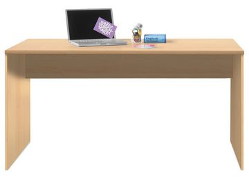 möbelando Aktenschrank Olli (4-St) Modernes Büro-Set aus Spanplatte in Buche Nachbildung bestehend aus 1 Regal, 1 Schrank, 1 Schreibtisch und 1 Rollcontainer