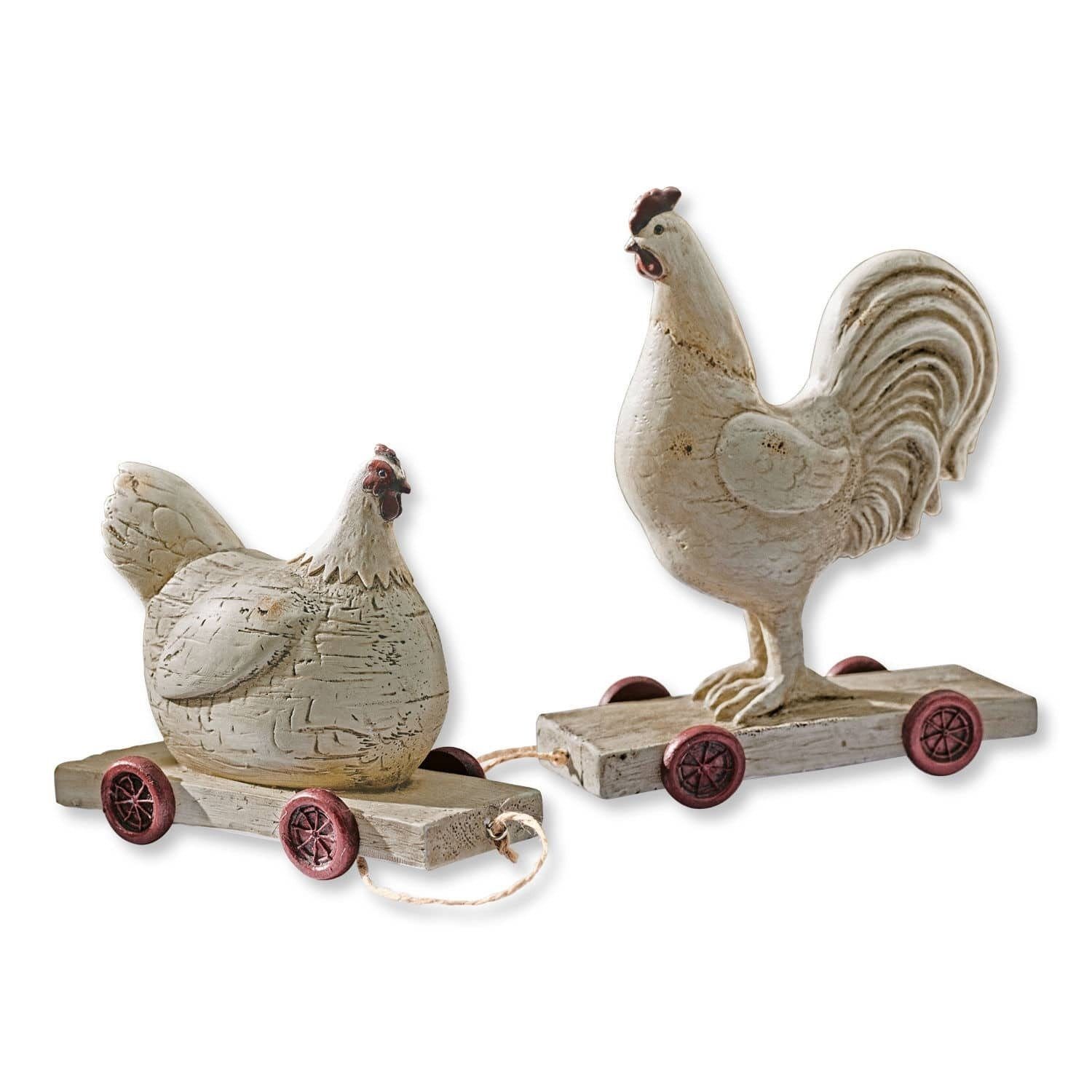 Mirabeau Osterfigur Huhn 2er Set Mesnil creme