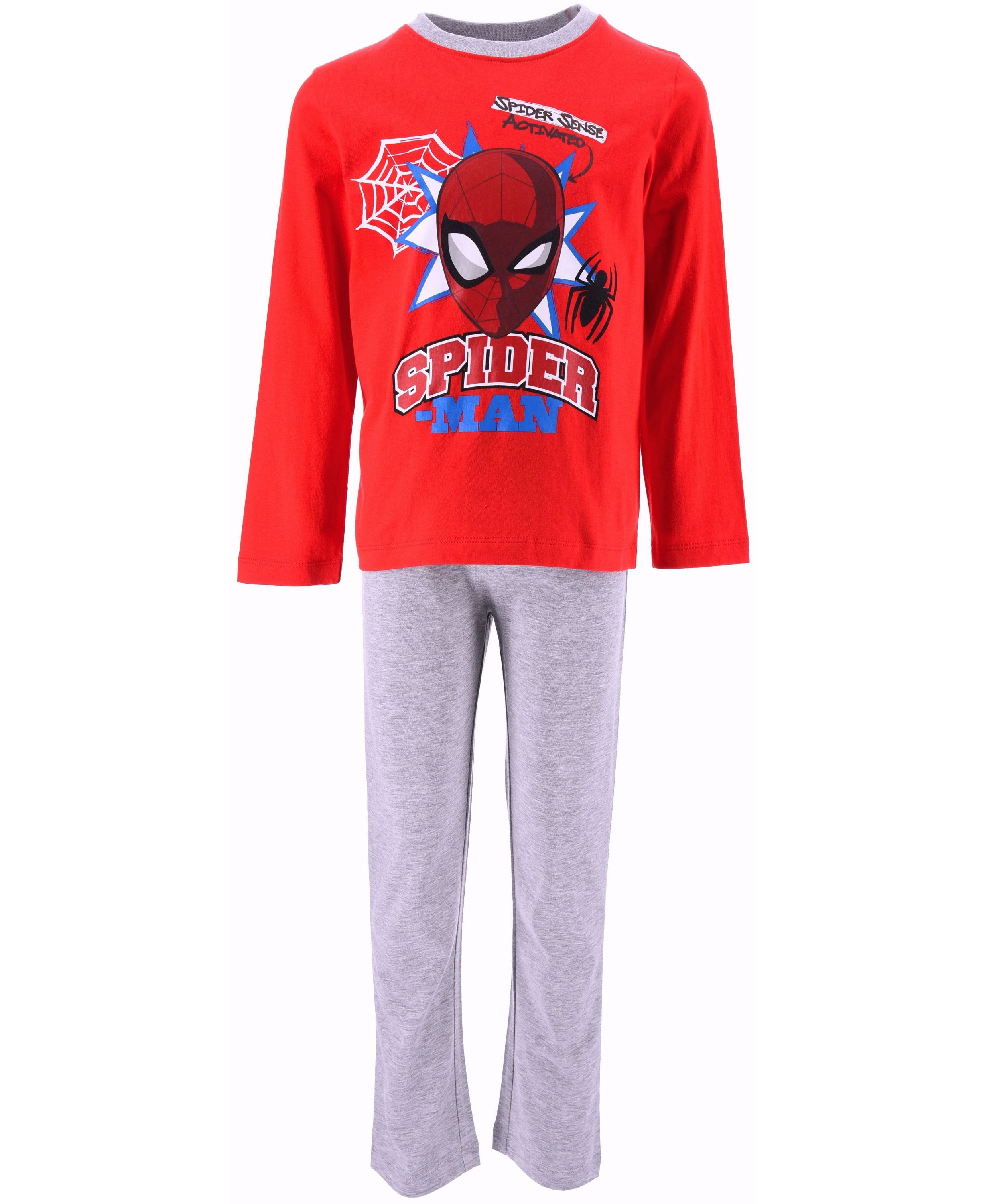 Spiderman Schlafanzug Marvel (2 tlg) Kinder Pyjama langarm Gr. 98 - 128 cm