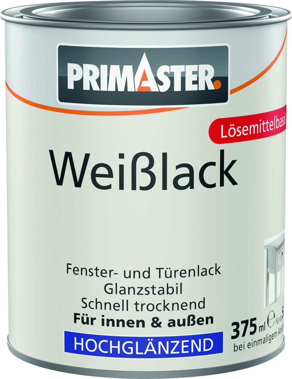 Primaster Weißlack Primaster Weißlack hochglänzend 375 ml weiß