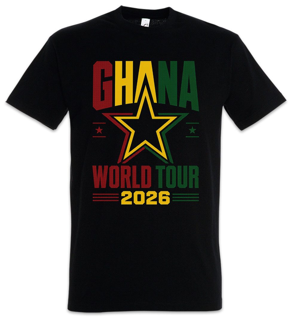 Urban Backwoods Print-Shirt Team Ghana 2 Herren T-Shirt Afrika Africa Fußball WM Soccer Football (1-tlg) Turnier 2026 Weltmeisterschaft Fan