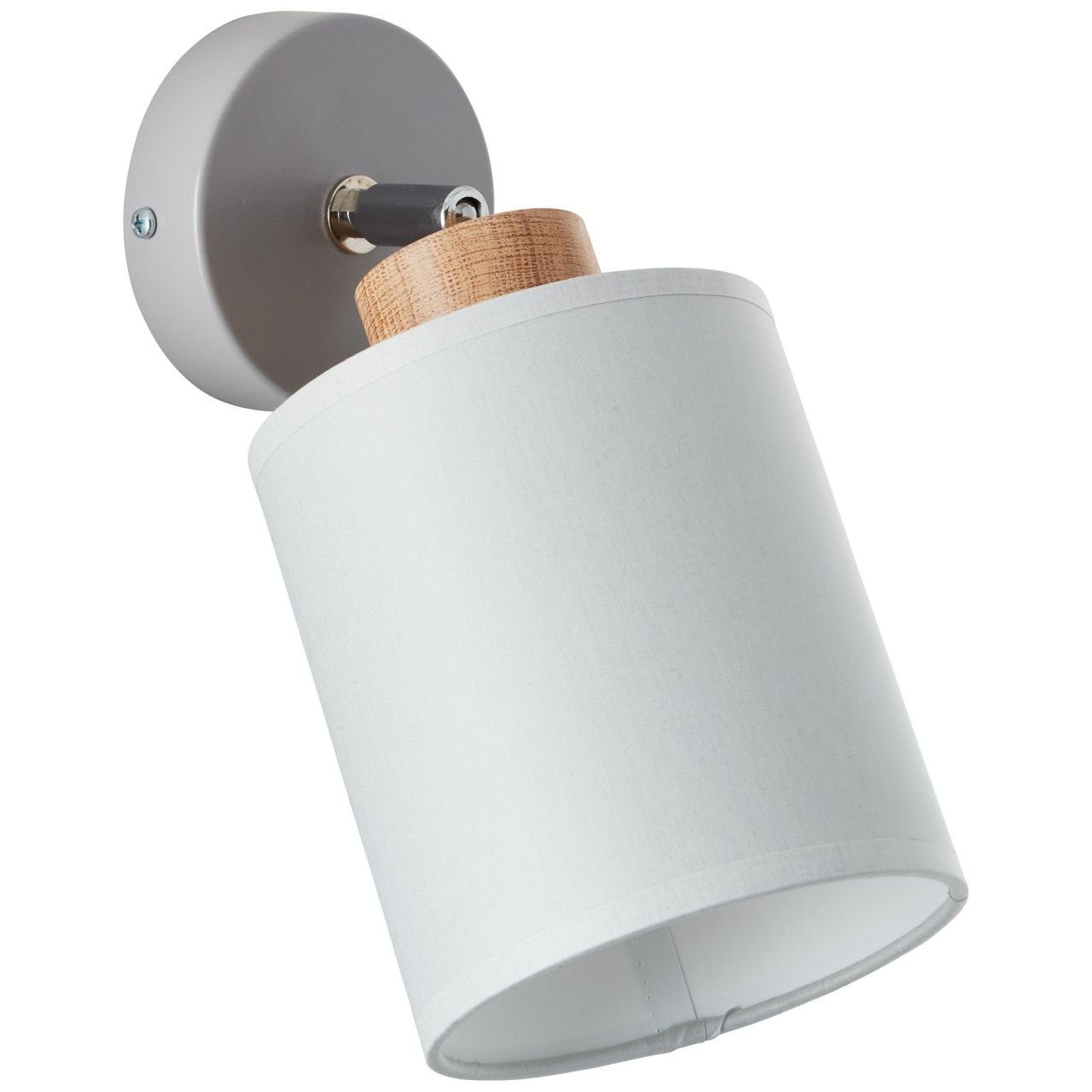 grau/holz, Vonnie, Wandspot Vonnie aus 25W, nachhalti A60, E27, 1x Wandleuchte Brilliant Lampe, Holz