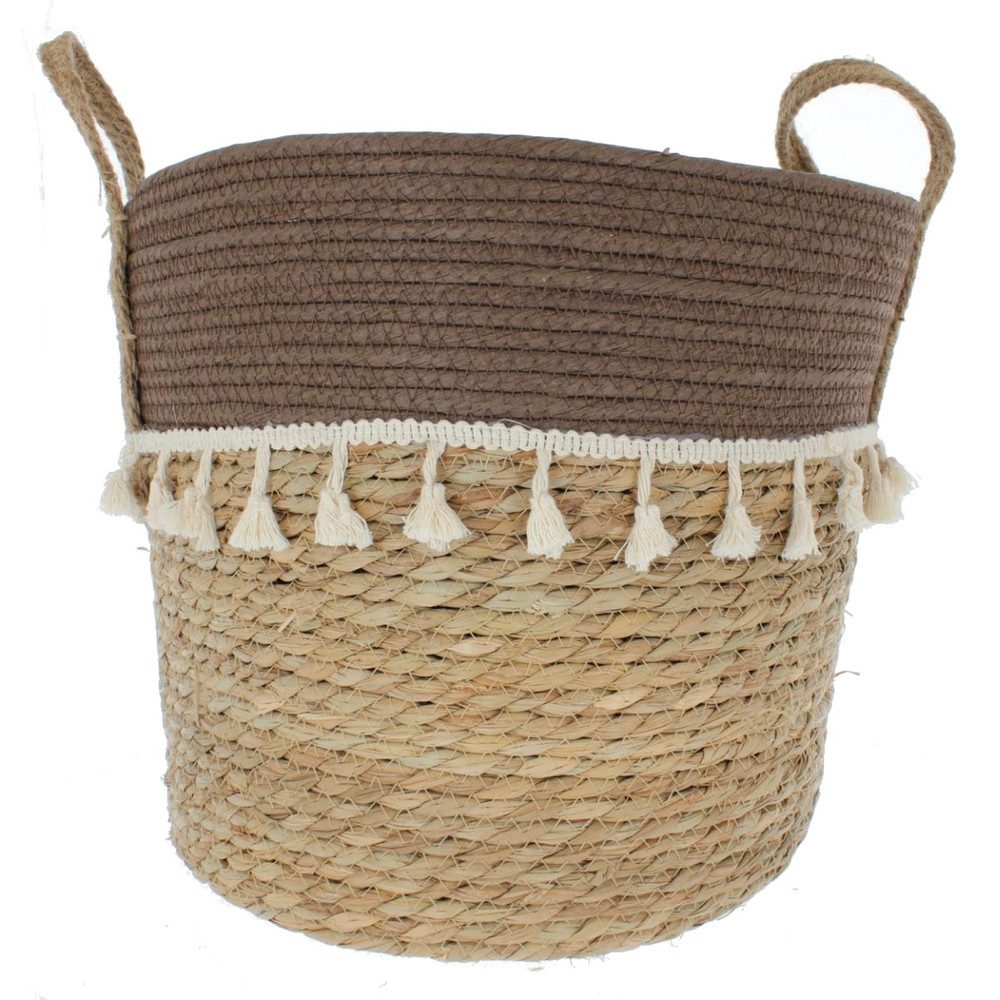MICA Blumentopf Pflanzkorb braun/weiß - ca. günstig online kaufen