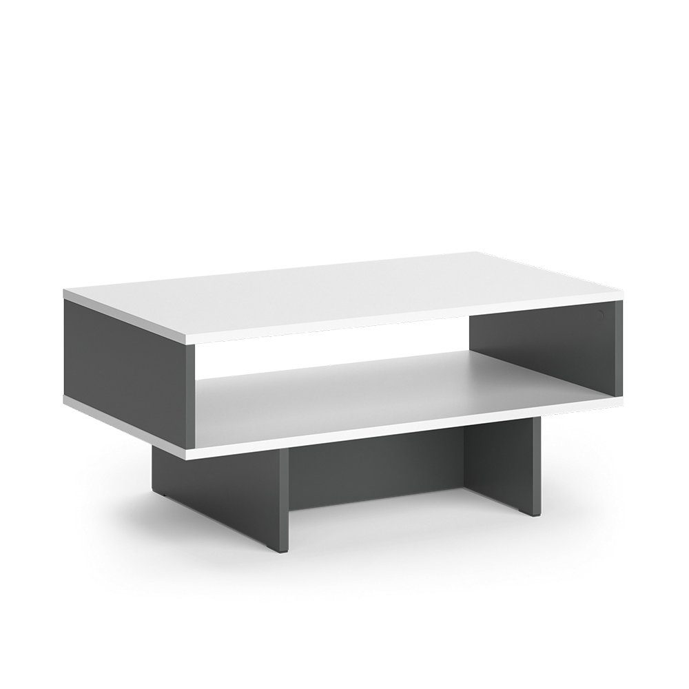Vicco Couchtisch Josef, Anthrazit/Weiß, 80 x günstig online kaufen