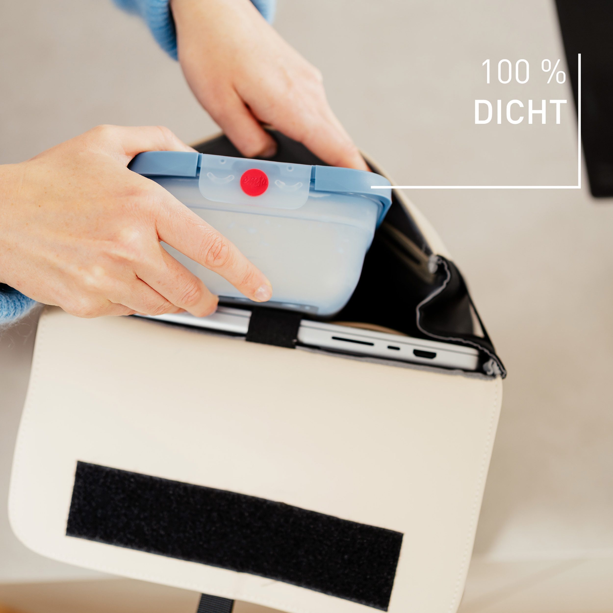 Emsa Frischhaltedose oneClick, Polyprophylen (PP), (1-tlg), verschlossen mit nur 1 x Klick, 100% dicht, made in Germany