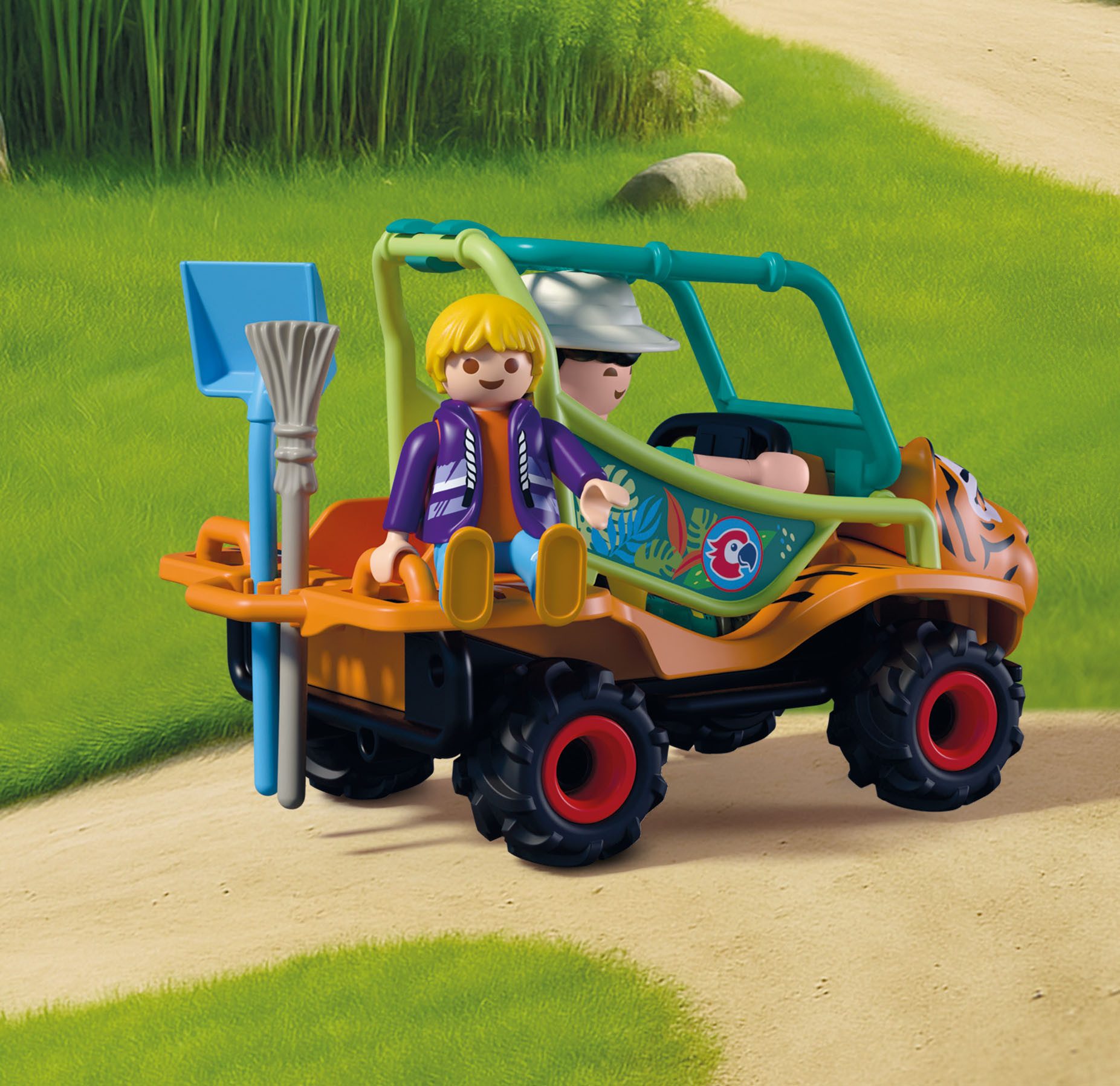 Playmobil® Zoo: Tierpflegermobil (72072), Animals & Friends Konstruktions-Spielset, (62 St), Made in Europe – Bild 5 von 5