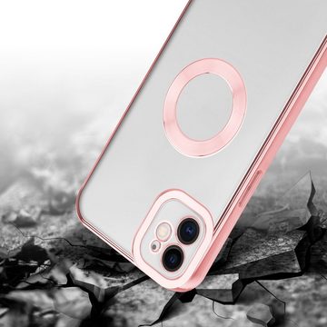 Cadorabo Handyhülle Apple iPhone 11 Apple iPhone 11, Schutzhülle - TPU Silikon Hülle - mit Chrome Applikation