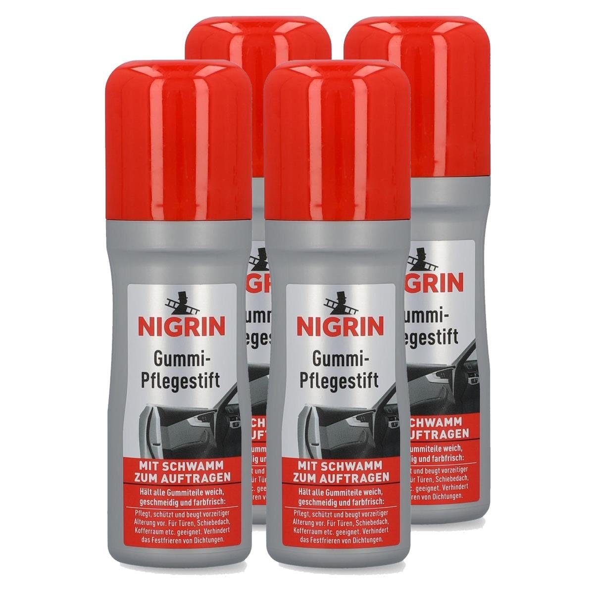 NIGRIN NIGRIN Gummi- Pflege Stift 75ml - Mit Schwamm zum auftragen (2er  Pack) Auto-Reinigungsmittel