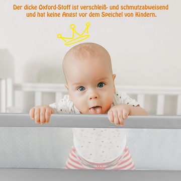 KOMFOTTEU Bettschutzgitter Babybettgitter, für Babys unter 3 Jahren, 150 x 42 cm