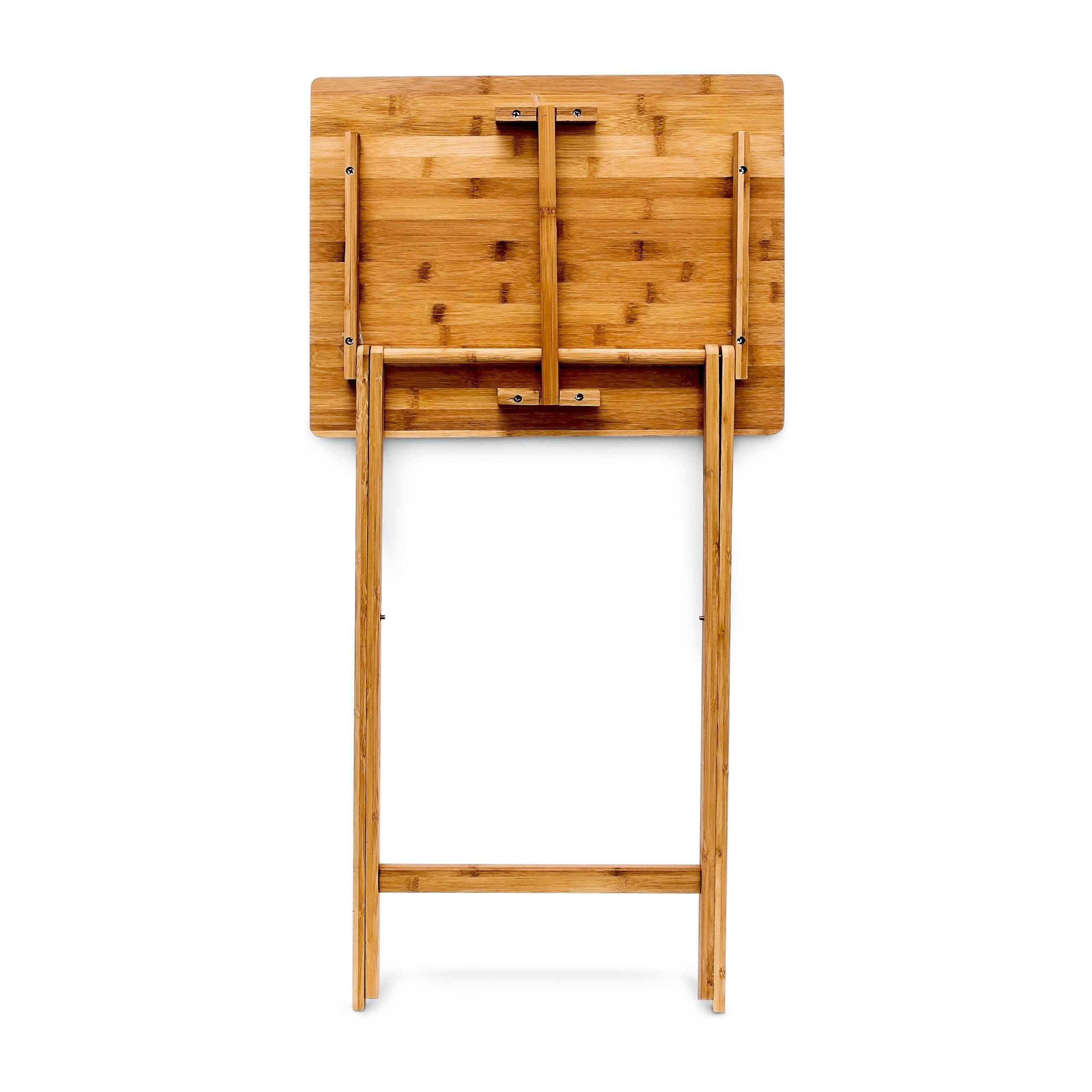 relaxdays Klapptisch Beistelltisch klappbar Bambus (1-St) – Bild 5 von 5