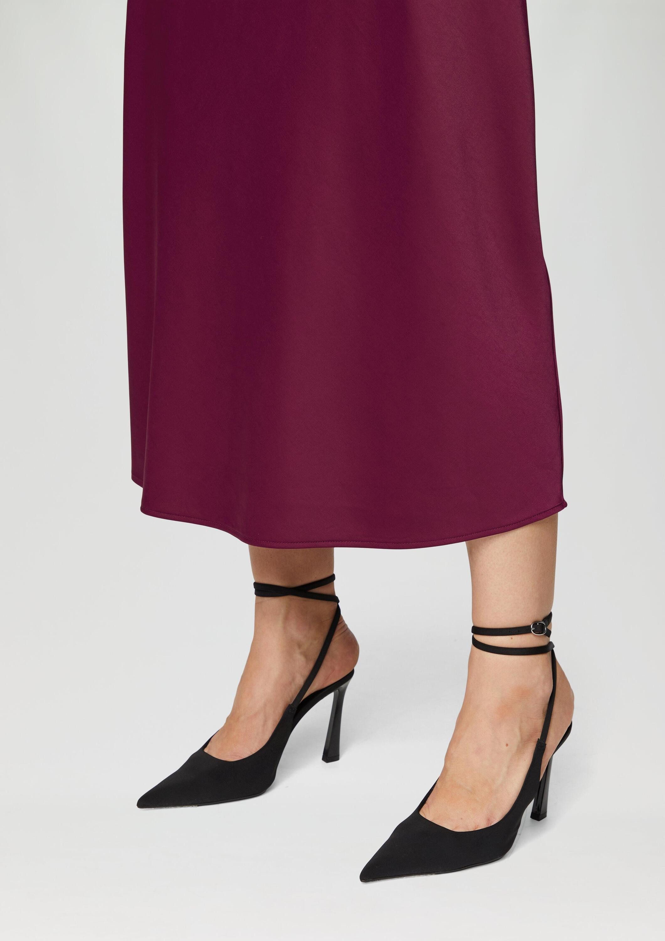 s.Oliver Midirock Rock Midi-Rock aus Satin