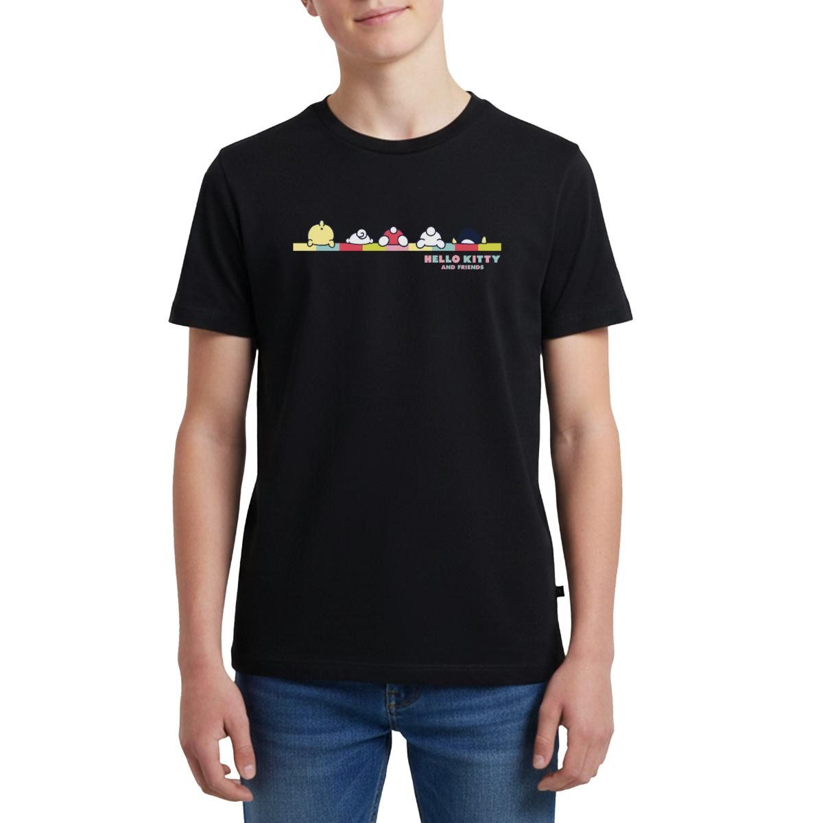 Spreadshirt T-Shirt Hello Kitty And Friends Pose Teenager Premium T-Shirt (1-tlg)
