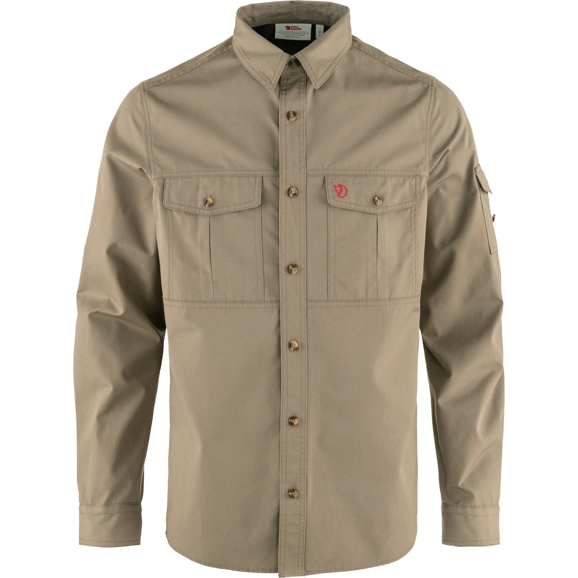 Fjällräven Outdoorhemd FJÄLLRÄVEN Trekking Shirt LS Suede Brown