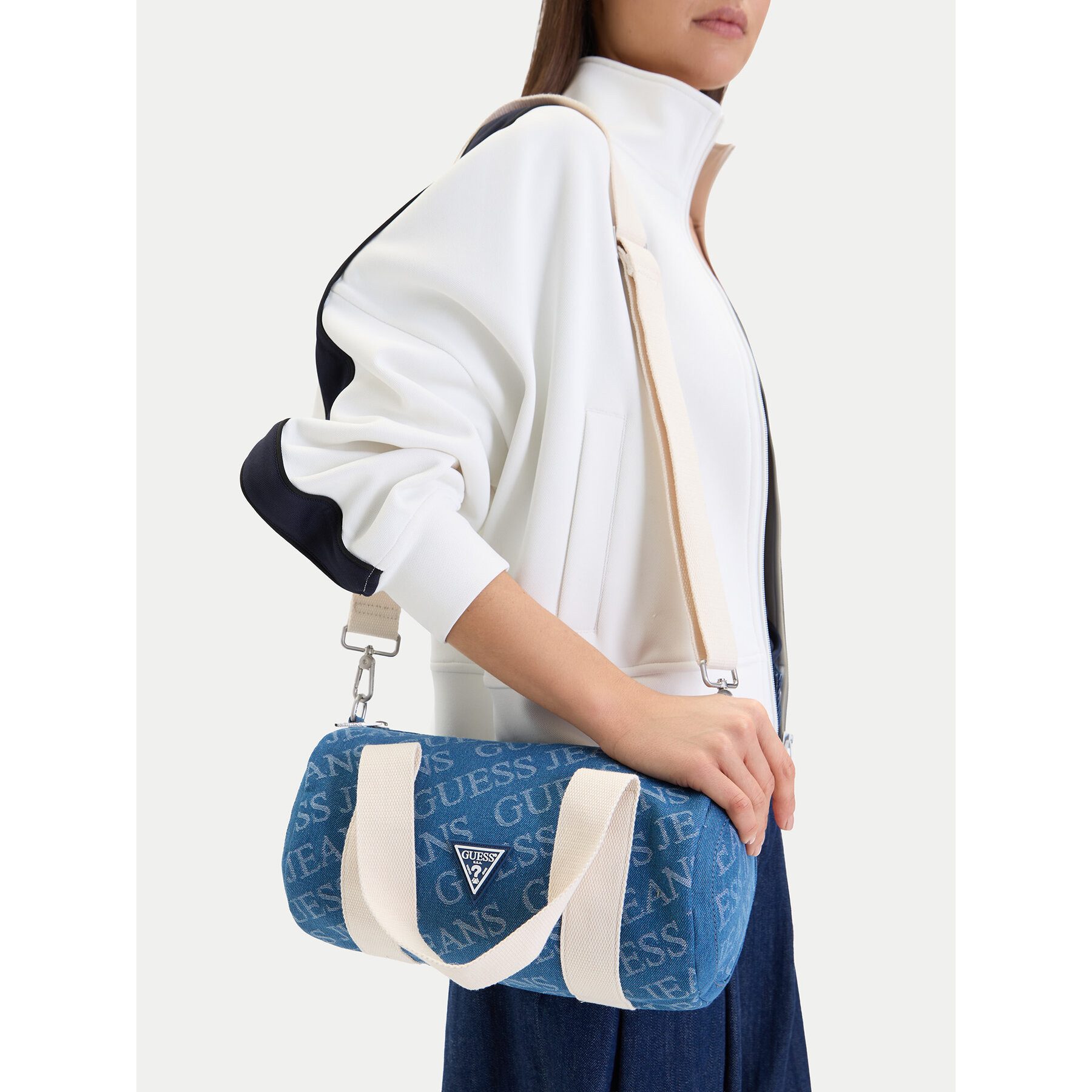 GUESS JEANS Handtasche Guess Jeans Damenhandtasche Blau