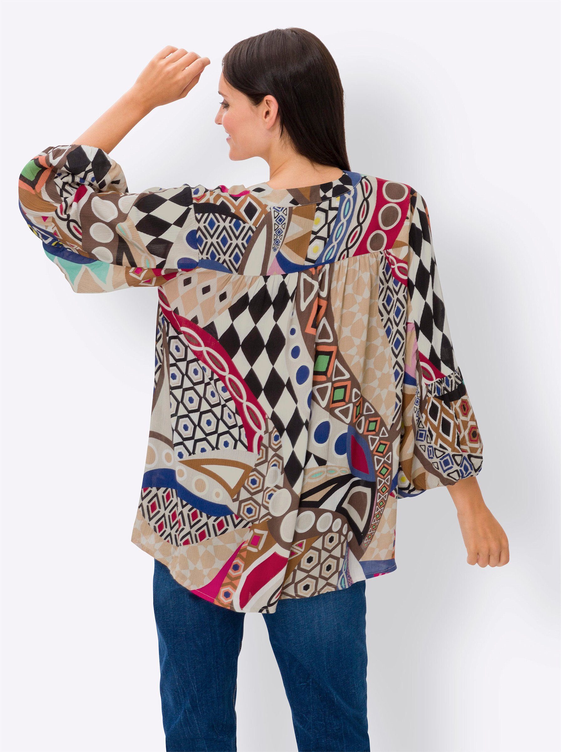 heine Klassische Bluse Druckbluse günstig online kaufen