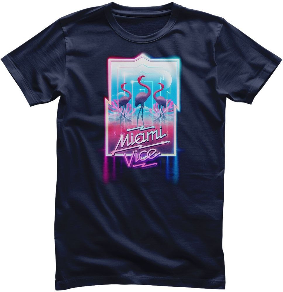 Miami Vice T-Shirt Miami Vice Neon Sign T-Shirt