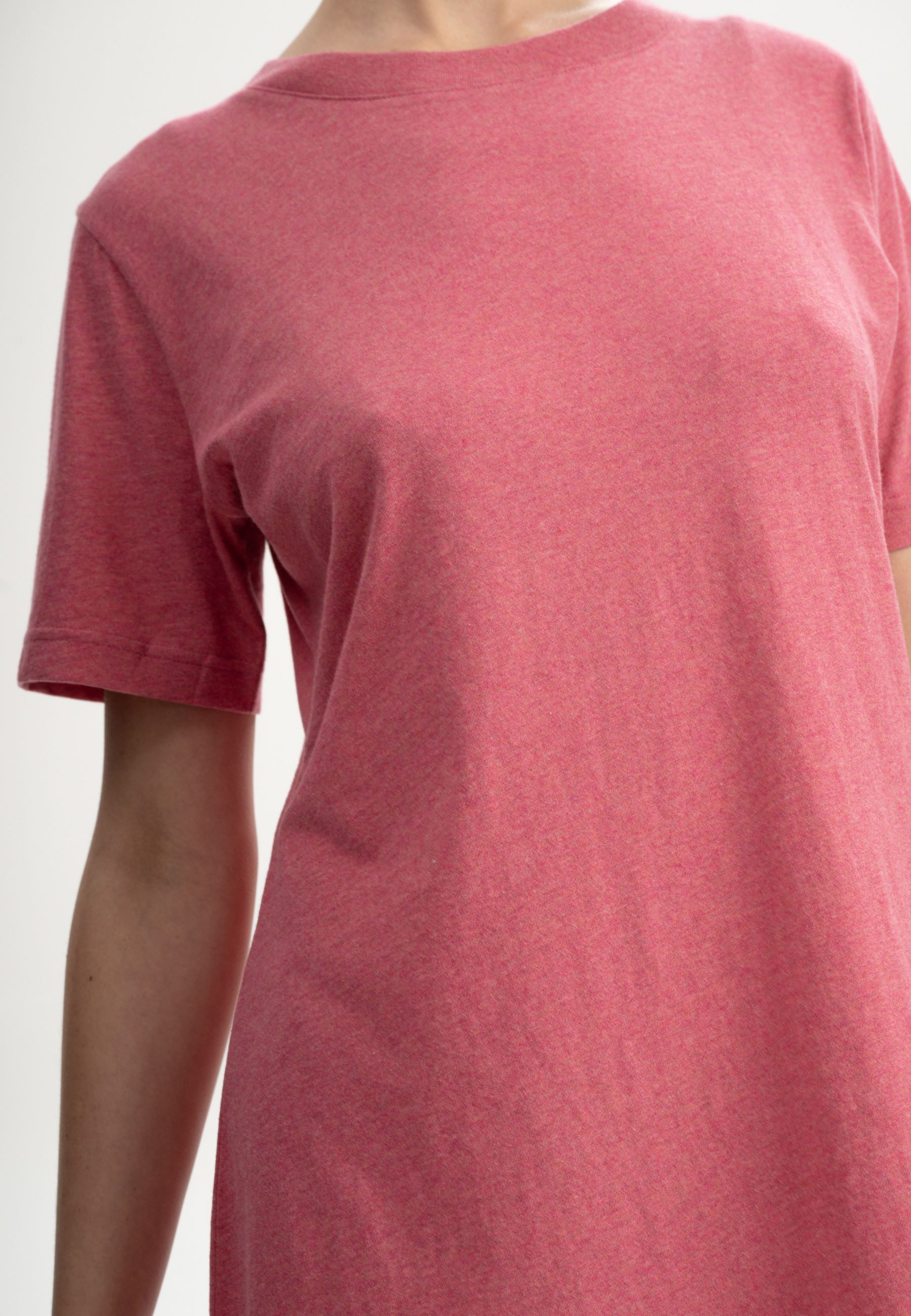 MELA Shirtkleid T-Shirt Kleid Style DARSHA Fein gerippter Kragen