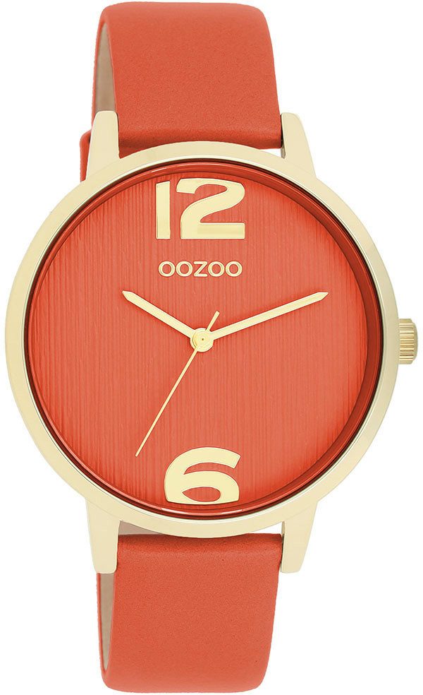 OOZOO Quarzuhr, Armbanduhr, Damenuhr, IP-Beschichtung, analog