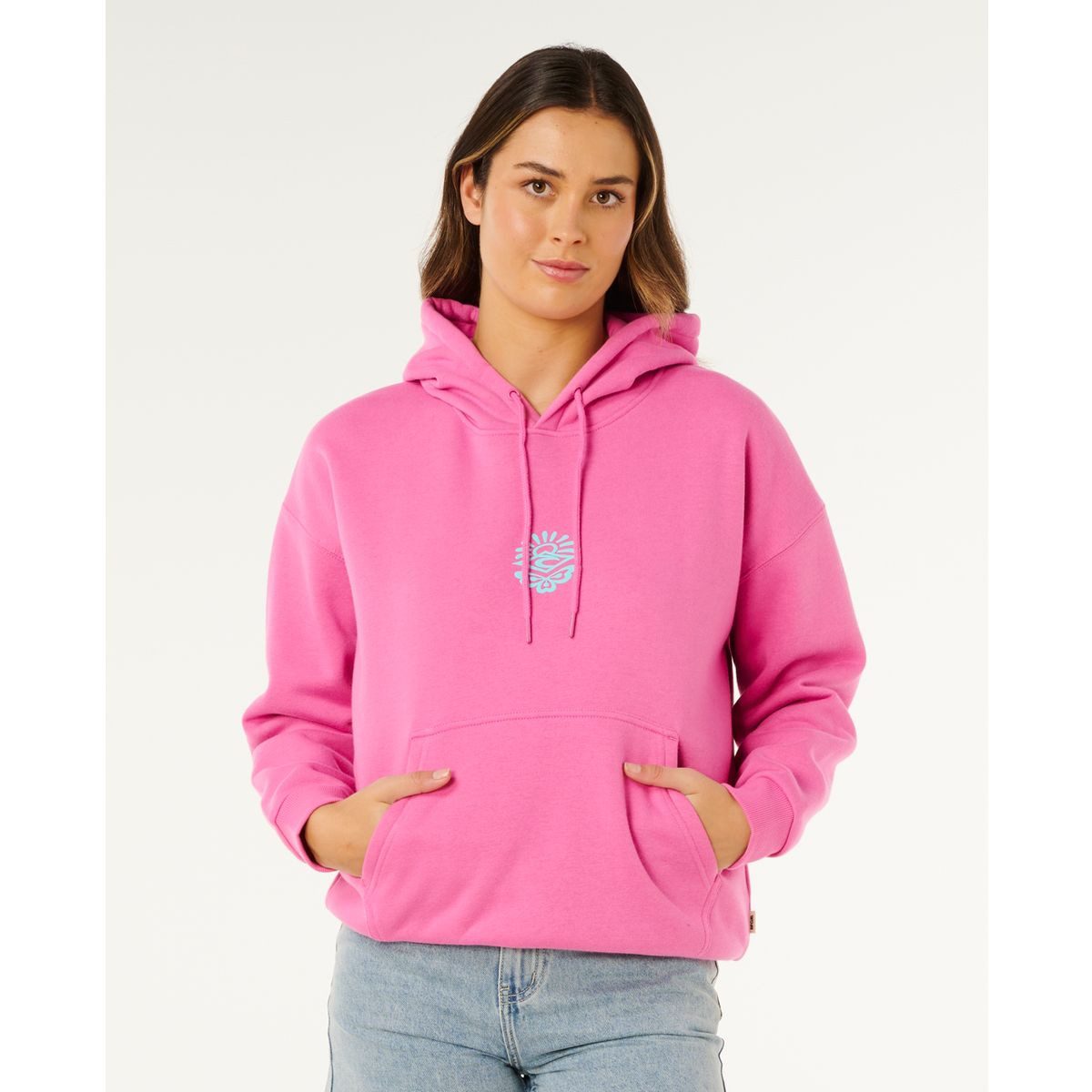 Rip Curl Sweatshirt Icons OF Surf Heritage Hood Stilvolle Damenkapuzenjacke aus Wolle mit auffälligen Grafiken und