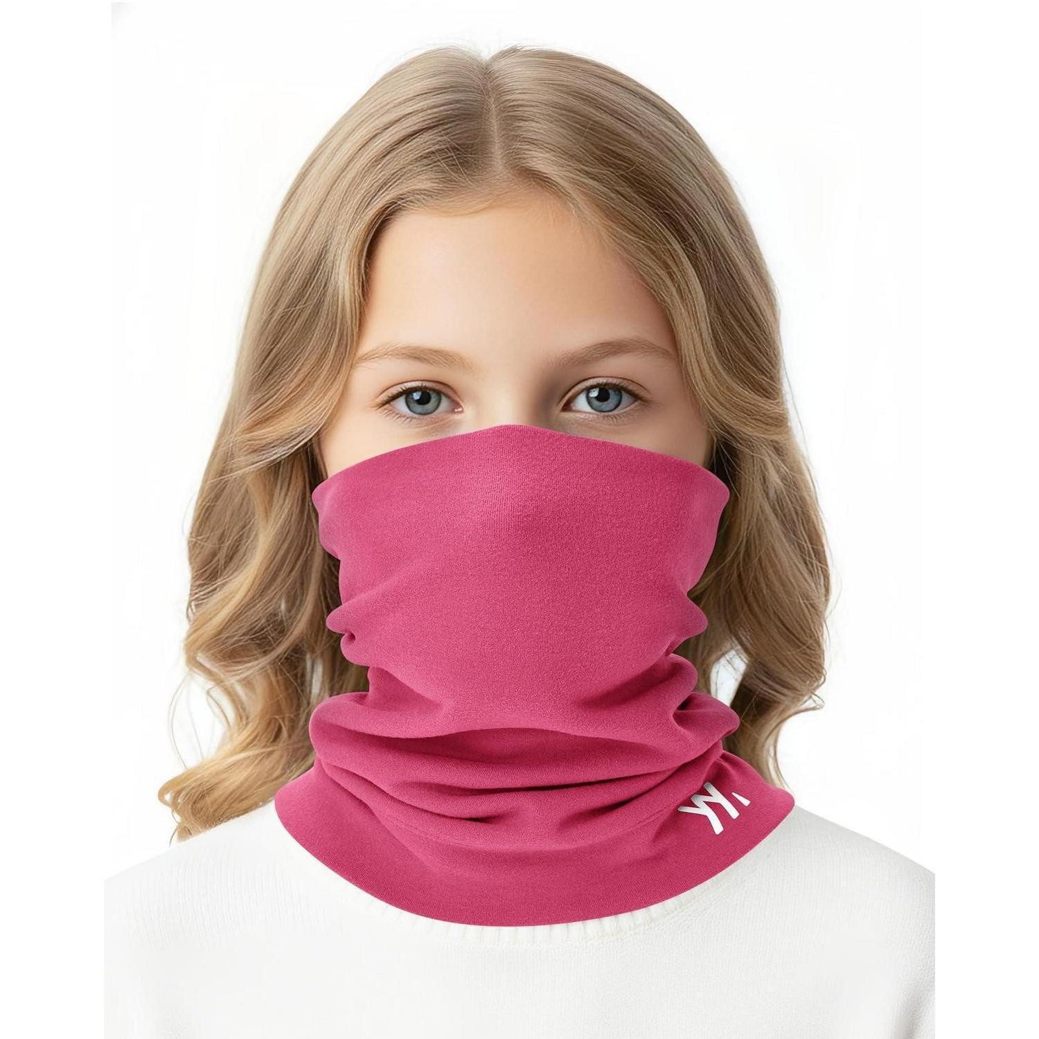 LuxusKollektion Multifunktionstuch Schlauchschal Kinder Loop Winter Jungen Mädchen Sport Magenta