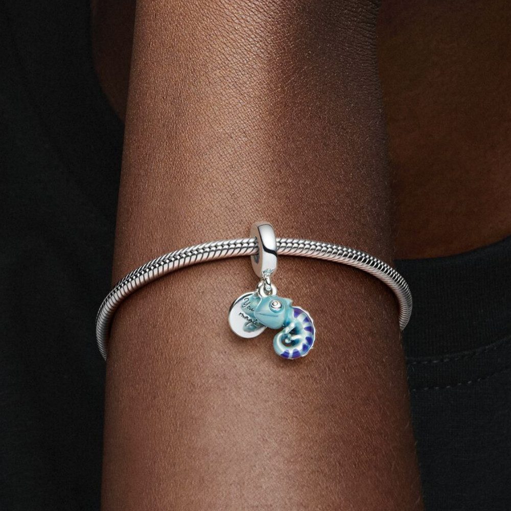 Pandora Charm-Einhänger 791676C01*, Chamäleon, Farbwechselnd, Emaille
