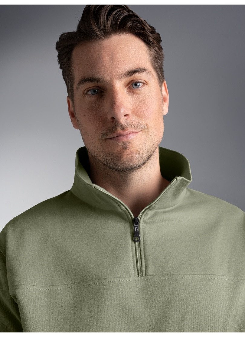 Trigema Sweatshirt TRIGEMA Sweatshirt mit Reißverschluss – Bild 3 von 4