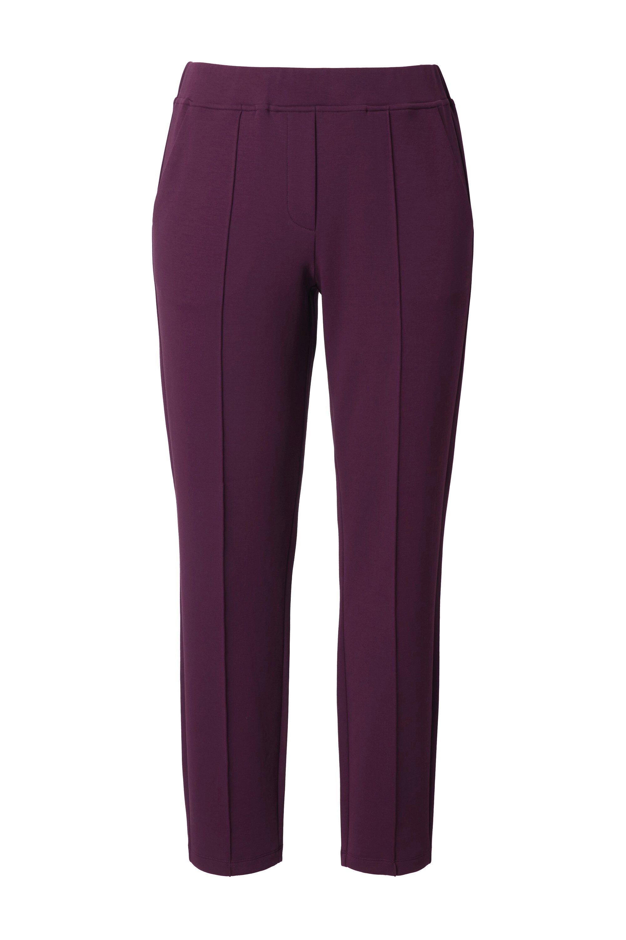 Ulla Popken Funktionshose Hose Punto-di-Roma-Jersey konisches Bein günstig online kaufen