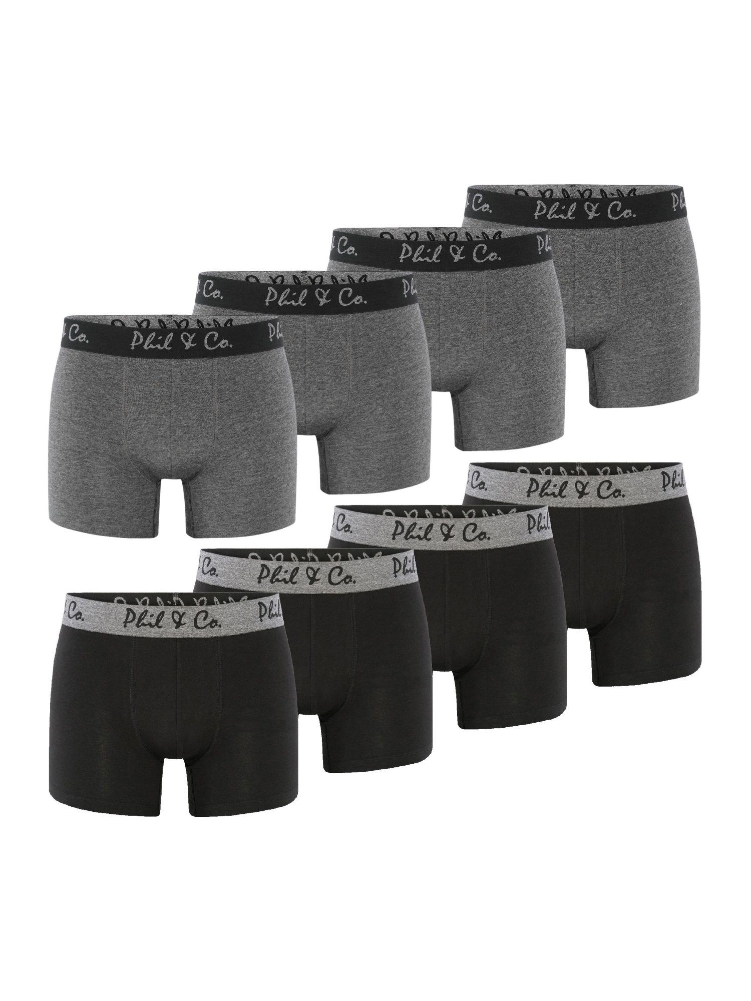 Phil & Co. Boxer Herren Männer Retroshorts Boxershorts Trunks (8-St) gedruc günstig online kaufen