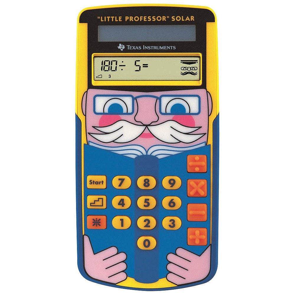 Texas Instruments Taschenrechner TI-Little Professor inkl. WYNGS Schutztasche Schwarz