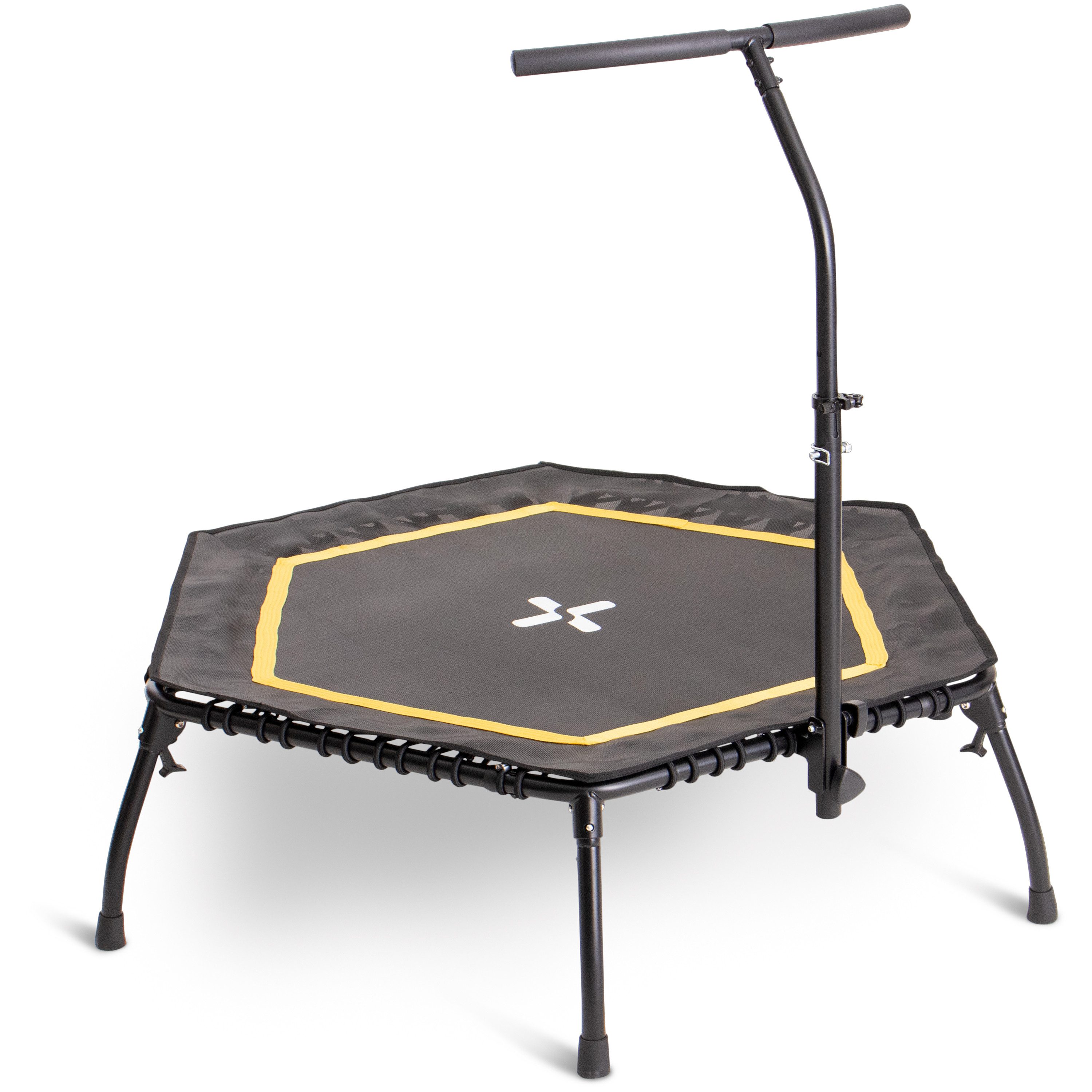 SportPlus Fitnesstrampolin SP-T-2100-Y, Ø 126 cm, SportPlus Fitnesstrampolin, klappbar, Gelb