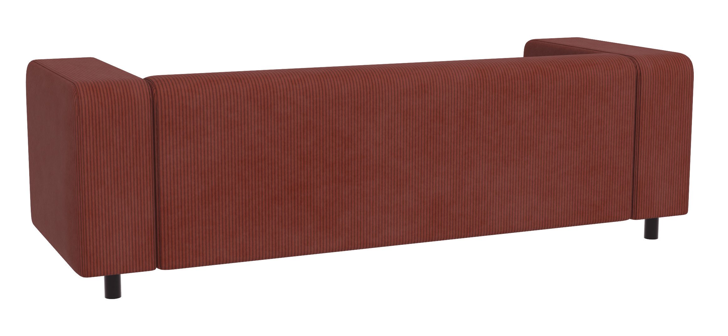 S-Style Möbel 3-Sitzer Sofa Gustav aus Cord-Stoff mit bequemem Sitz, mit Wellenfederung – Bild 5 von 5
