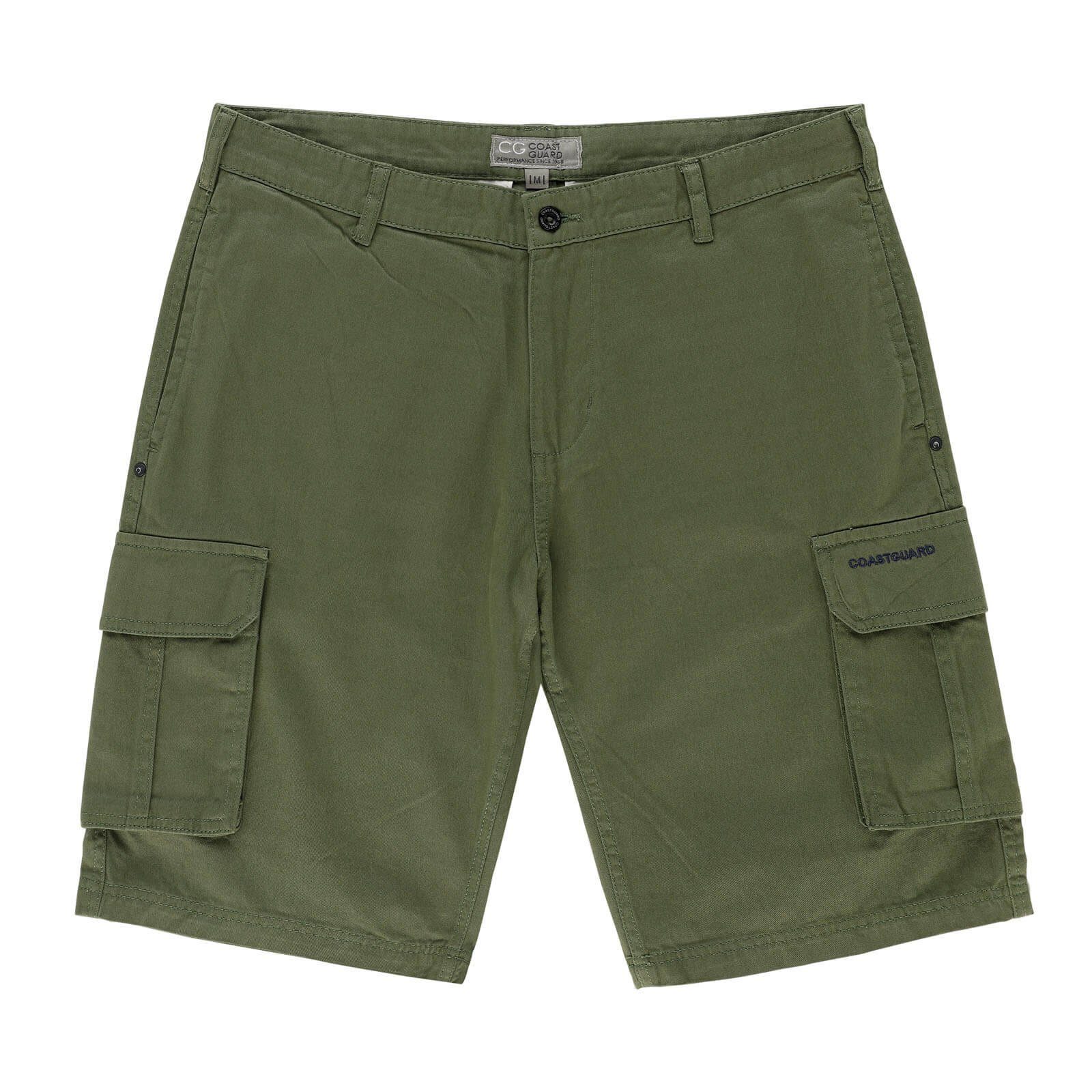 Coastguard Bermudas Herren Kurze Hose mit Cargotaschen am Bein – Sommerhose aus Baumwolle