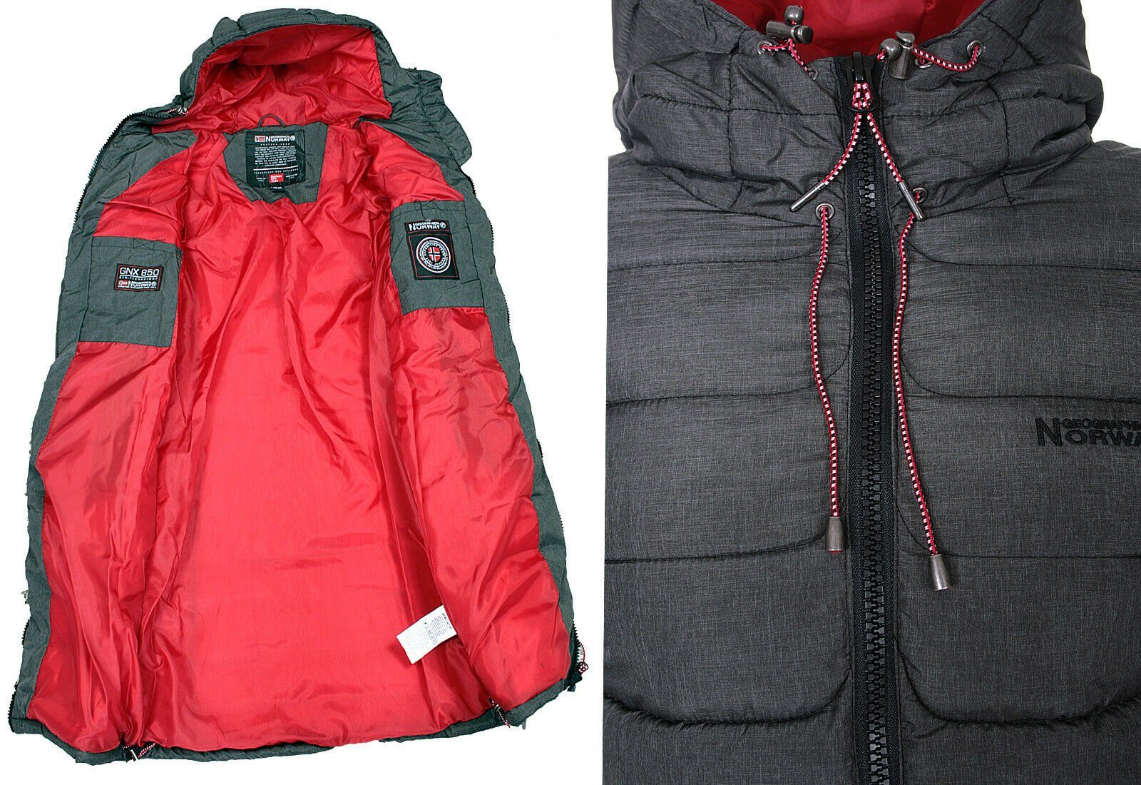 Geographical Norway Steppjacke Damen Winter Jacke Stepp Mantel Lange Steppjacke Winter Parka Outdoor – Bild 4 von 4