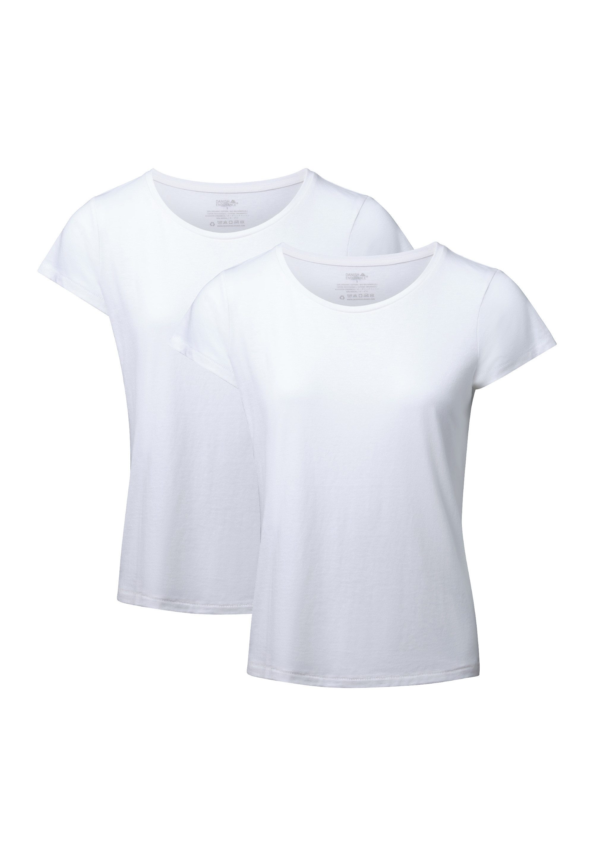DANISH ENDURANCE T-Shirt Crew Damen (2er-Pack) günstig online kaufen