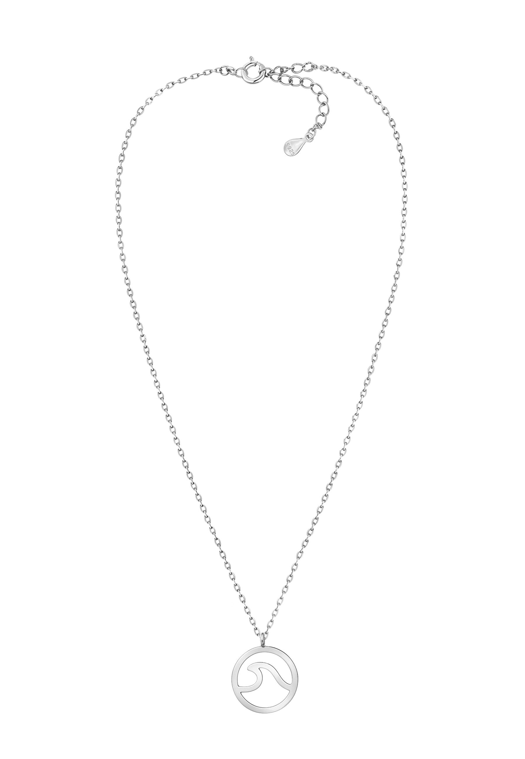 Sofia Milani Kette mit Anhänger Welle, 925 Silber Damen Schmuck - N0465